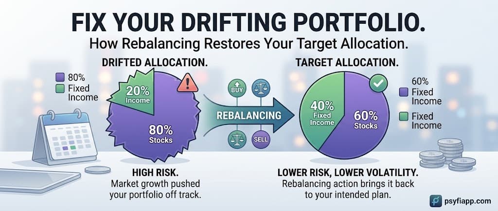 Stop Drift: Rebalancing Plan for Most Investors, Annual or Semiannual